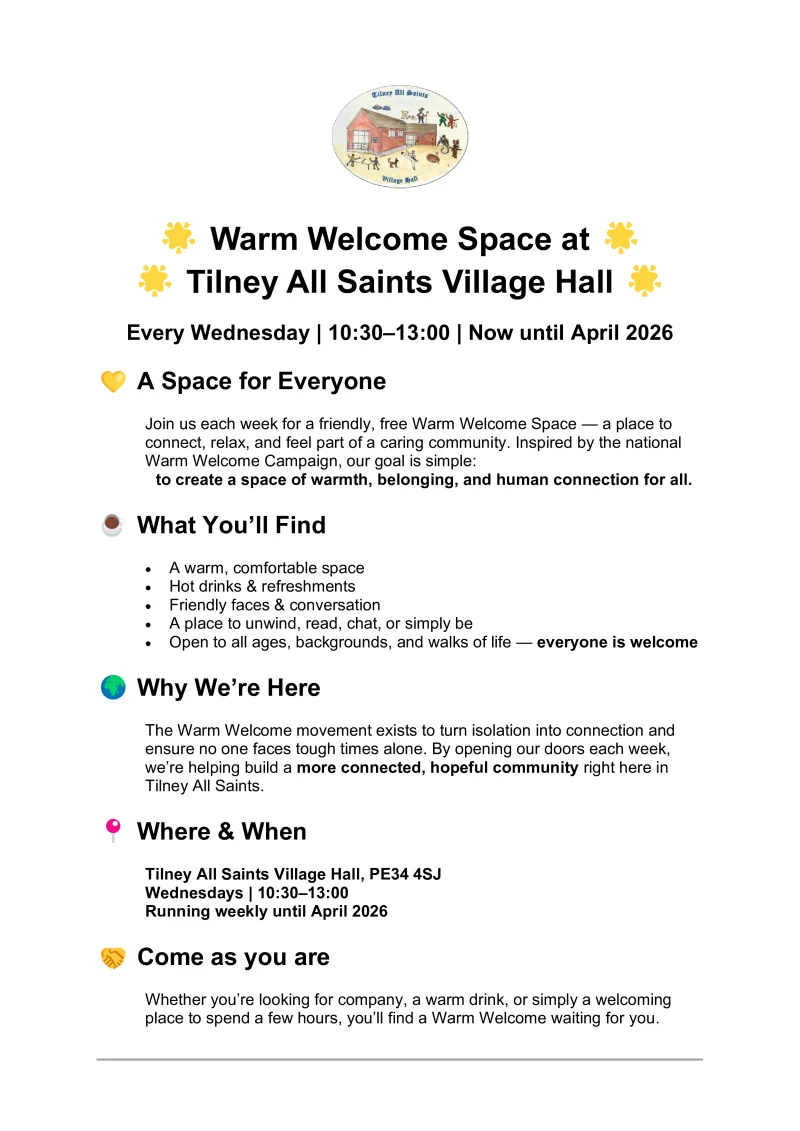 Tilney All Saints Village hall photo 3