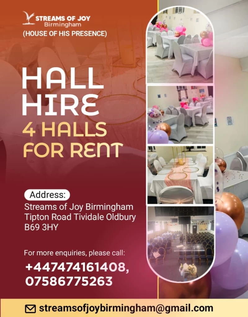 Streams of Joy Birmingham Hall Hire  venue photo