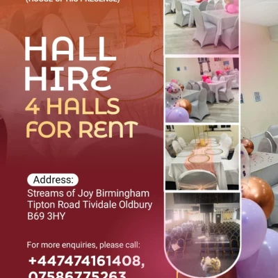 Streams of Joy Birmingham Hall Hire 